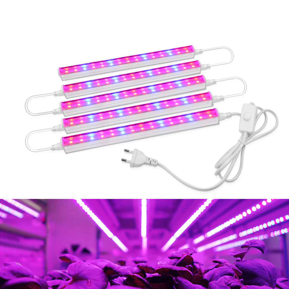 Hydroponic Nft Channel - Фотолампа для выращивания растений, 110 В,